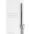 Duschpaneel KASKADA Weiß Thermostatisch Edelstahl Massage Wasserfall
