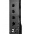 Duschpaneel NEOK Graphit Edelstahl Massage Wasserfall