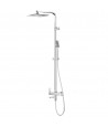 Duschpaneel NEOK Graphit Thermostatisch Edelstahl Massage Wasserfall