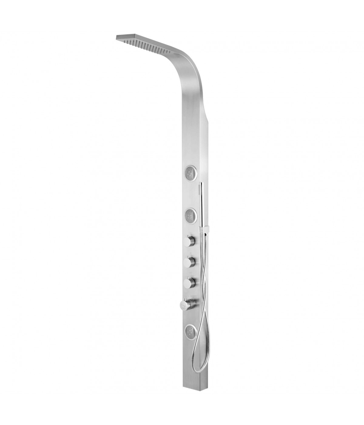 Duschpaneel SNAKEZ Stahl Thermostatisch Edelstahl Massage Wasserfall