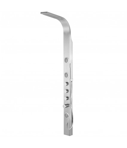 Duschpaneel SNAKEZ Stahl Thermostatisch Edelstahl Massage Wasserfall