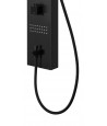 Duschpaneel NEOK Graphit Thermostatisch mit Auslauf, Edelstahl Massage Wasserfall
