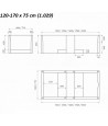 Styroporträger Wannenträger für Badewanne 120-170x75 1.029