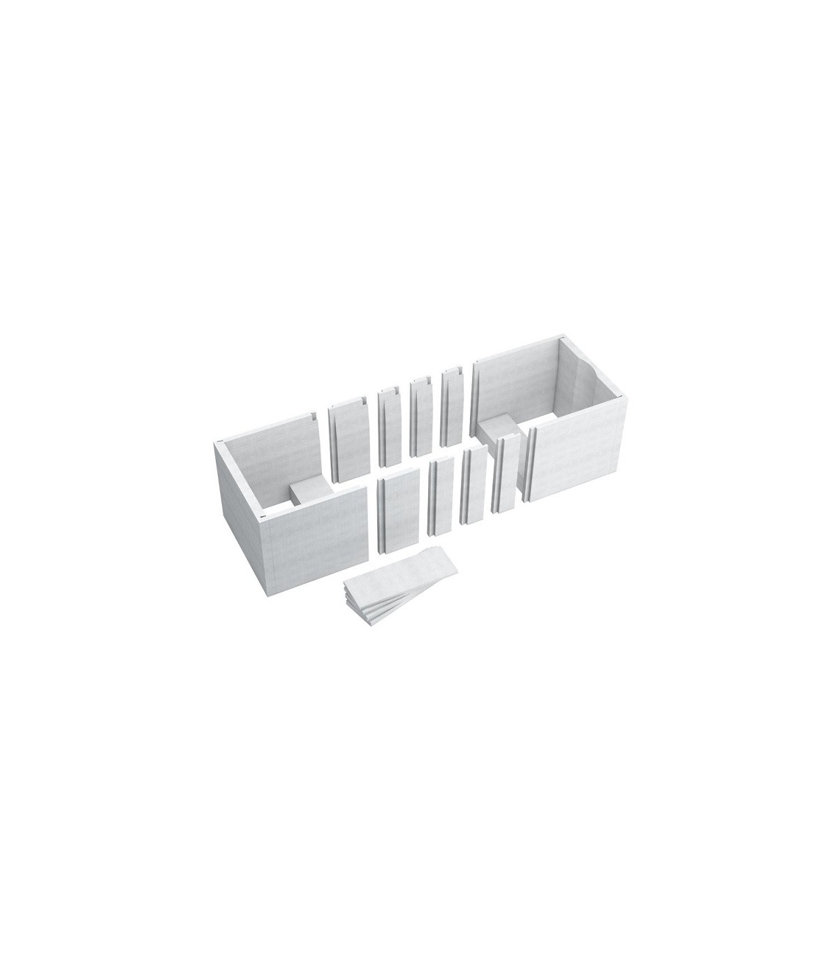 Styroporträger Wannenträger für Badewanne 160-200x80 1.032