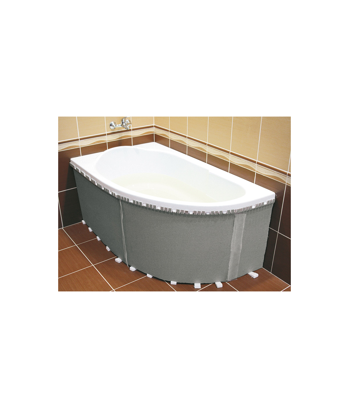 Verkleidung Styropor universell Eckbadewanne 1.040