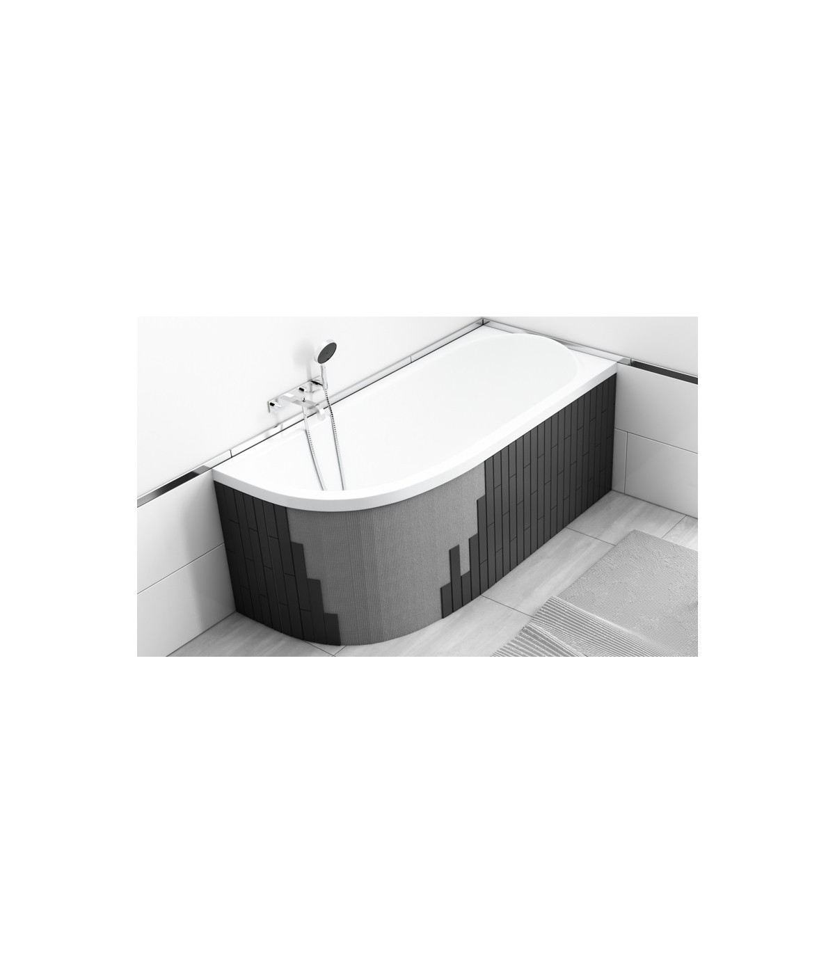 Verkleidung Styropor universell Eckbadewanne 1.040