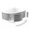 Verkleidung Styropor universell Eckbadewanne 1.040