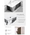 Verkleidung Styropor universell Rechteck Badewanne 1.041