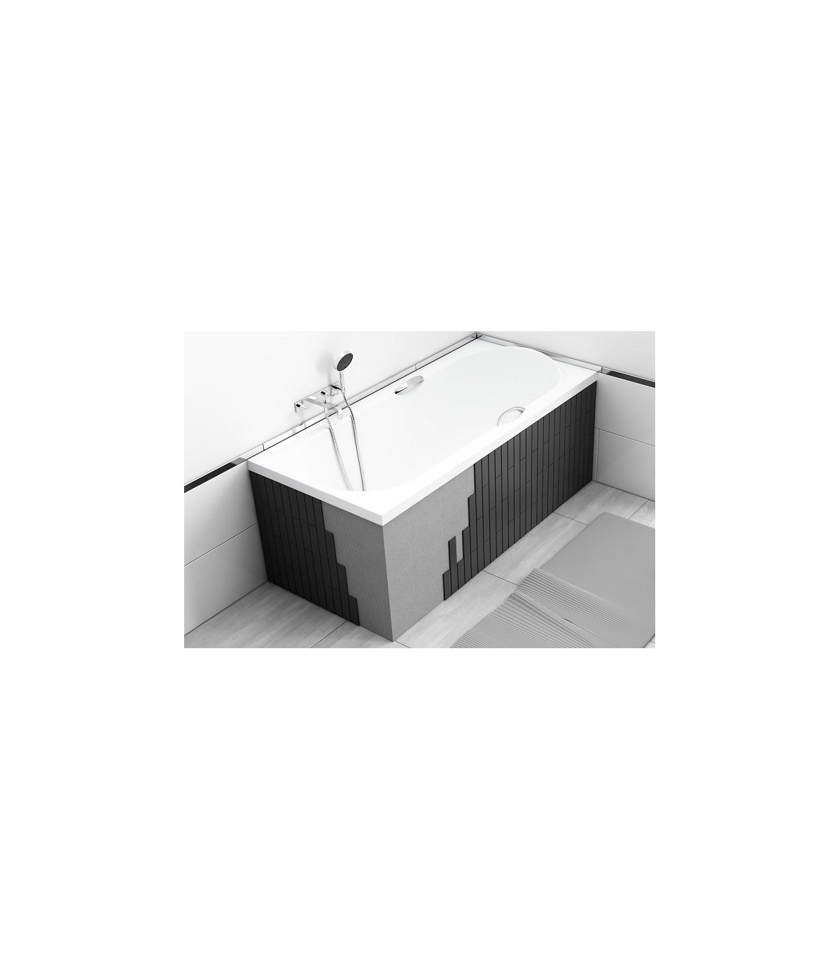 Verkleidung Styropor universell Rechteck Badewanne 1.041