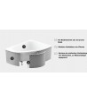 Verkleidung Styropor LED universell Eckbadewanne 1.040LED