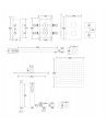 Duschsystem Unterputz Armatur Set ADOUR Chrom Thermostatisch