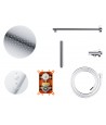 Duschsystem Unterputz Armatur Set LUGO Chrom Thermostatisch