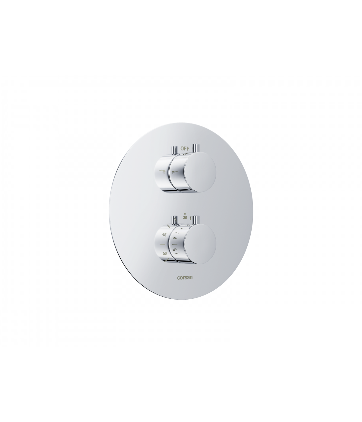 Duschsystem Unterputz Armatur Set LUGO Chrom Thermostatisch
