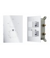 Duschsystem Unterputz Armatur Set ANGOS Chrom Thermostatisch