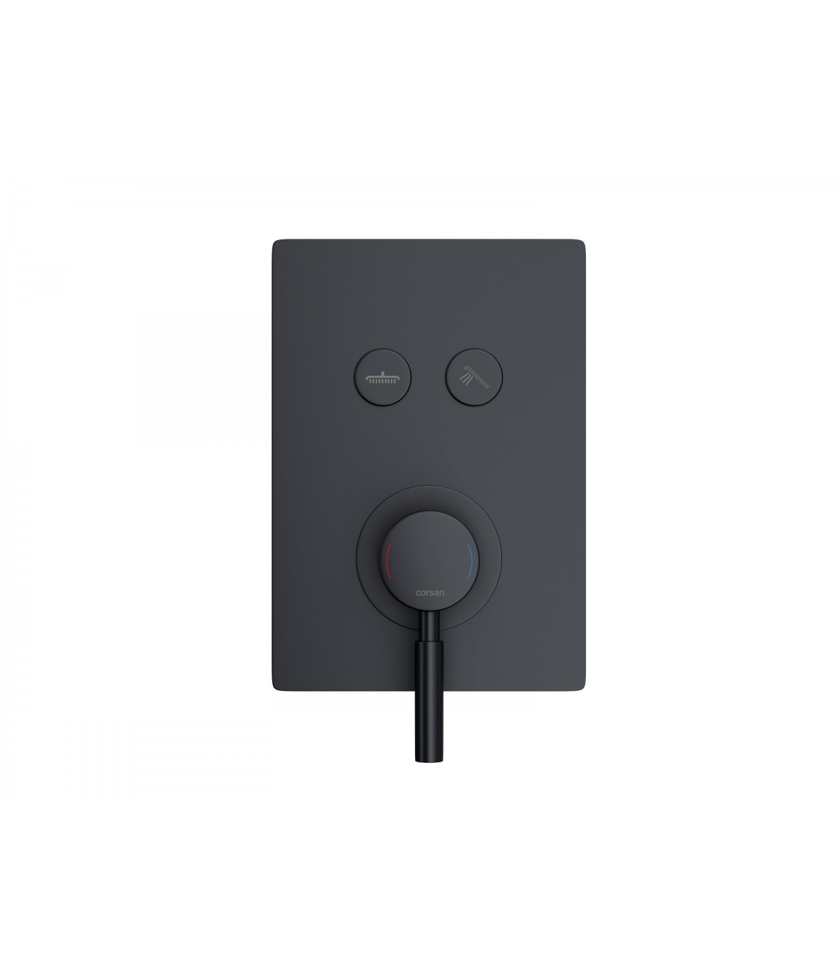 Brausebatterie Unterputz BOX Schwarz Verdeckter Einbau Duschbatterie