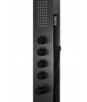 Duschpaneel SAMSARA Schwarz Thermostatisch Edelstahl Massage Wasserfall