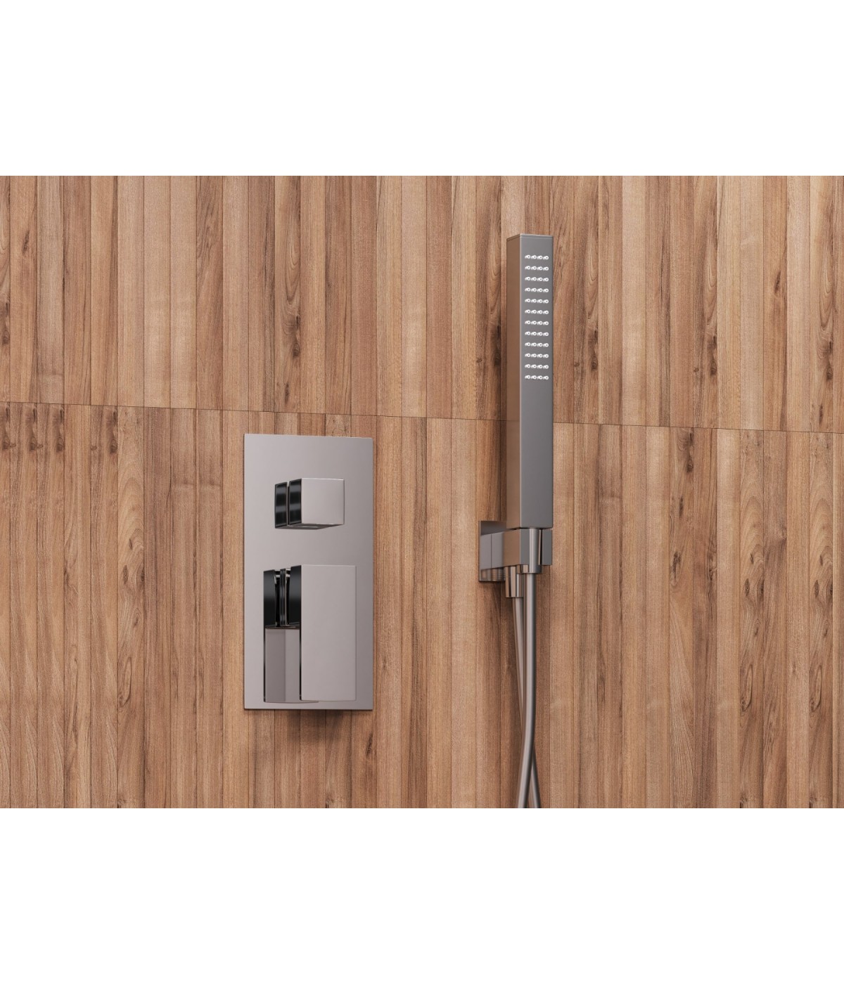 Brausebatterie Unterputz BOX Chrom Verdeckter Einbau Duschbatterie
