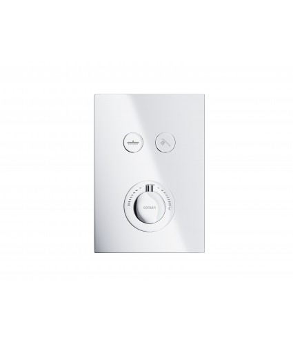 Brausebatterie Unterputz BOX Chrom Thermostatisch Verdeckter Einbau Duschbatterie