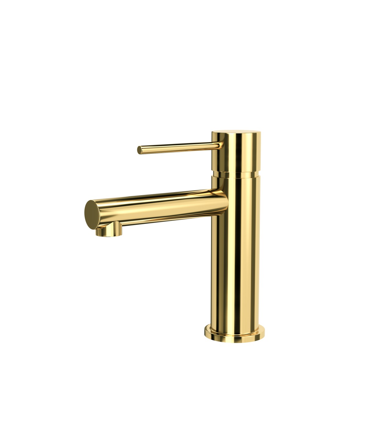 Waschtischarmatur Wasserhahn Kleine LUGO Mischbatterie für Badezimmer in Gold