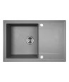 Granitspüle 1-Becken HUNTERZ Grau 44x67 mit Abtropffläche | inkl. Siphon!