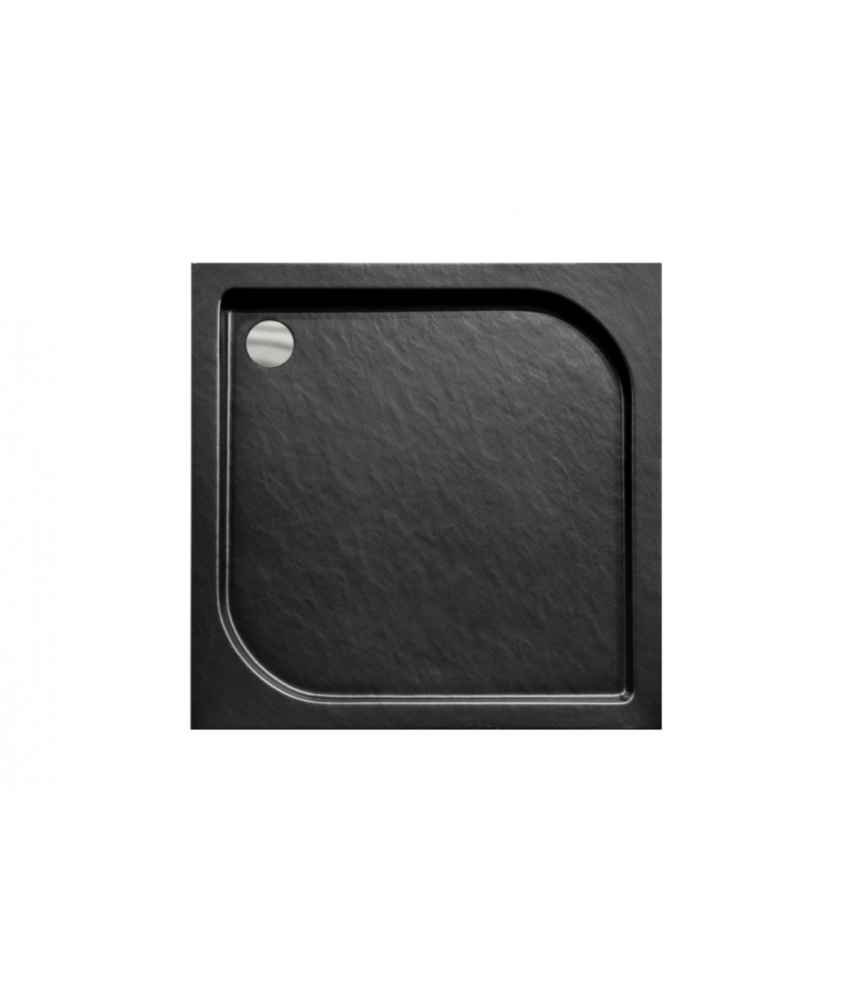 DUSCHWANNE VIERECK 90x90x5,5x16 OSKCAR SCHWARZ Ablaufgarnitur & Füße GRATIS!