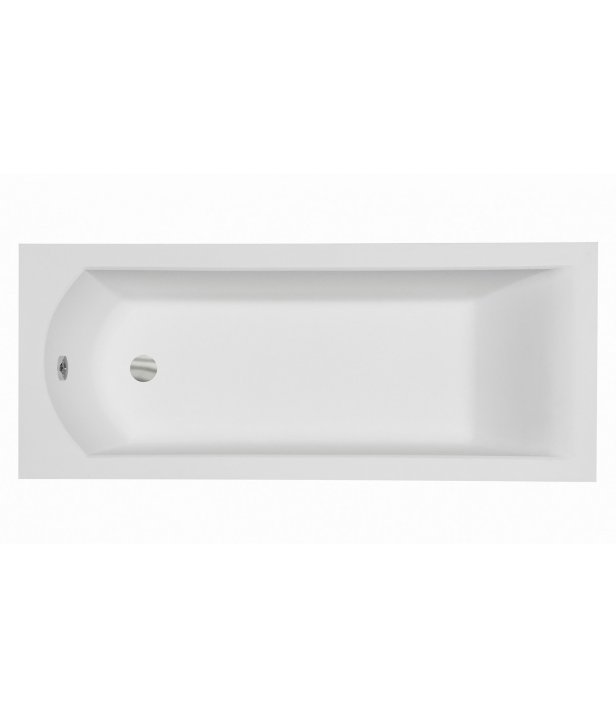 RECHTECK BADEWANNE SLIM 170x70 SHEA Ablaufgarnitur + Füße GRATIS !