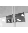 Badewannenabtrennung 2-teilig 80x150 PRESTIGIO Glas 6 mm