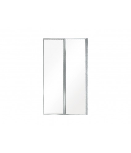 Badewannenabtrennung 2-teilig 80x140 AMBITION PREMIUM 2 Glas 4 mm