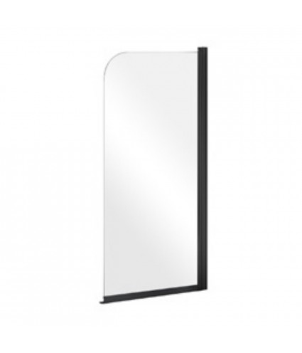 Badewannenabtrennung 1-teilig 70x140 PRIME BLACK 1 Glas 5 mm