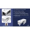 RECHTECK BADEWANNE 140x70 CLASSIC Ablaufgarnitur + Füße GRATIS !