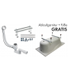 RECHTECK BADEWANNE 140x70 CLASSIC Ablaufgarnitur + Füße GRATIS !