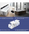 RECHTECK BADEWANNE 140x70 CLASSIC Ablaufgarnitur + Füße GRATIS !