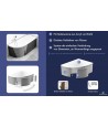 ECKBADEWANNE 160x100 LINKS MAREA Ablaufgarnitur + Füße GRATIS !