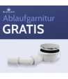 DUSCHWANNE QUADRATISCH 100x100 GEOSA SCHWARZ Ablaufgarnitur GRATIS !