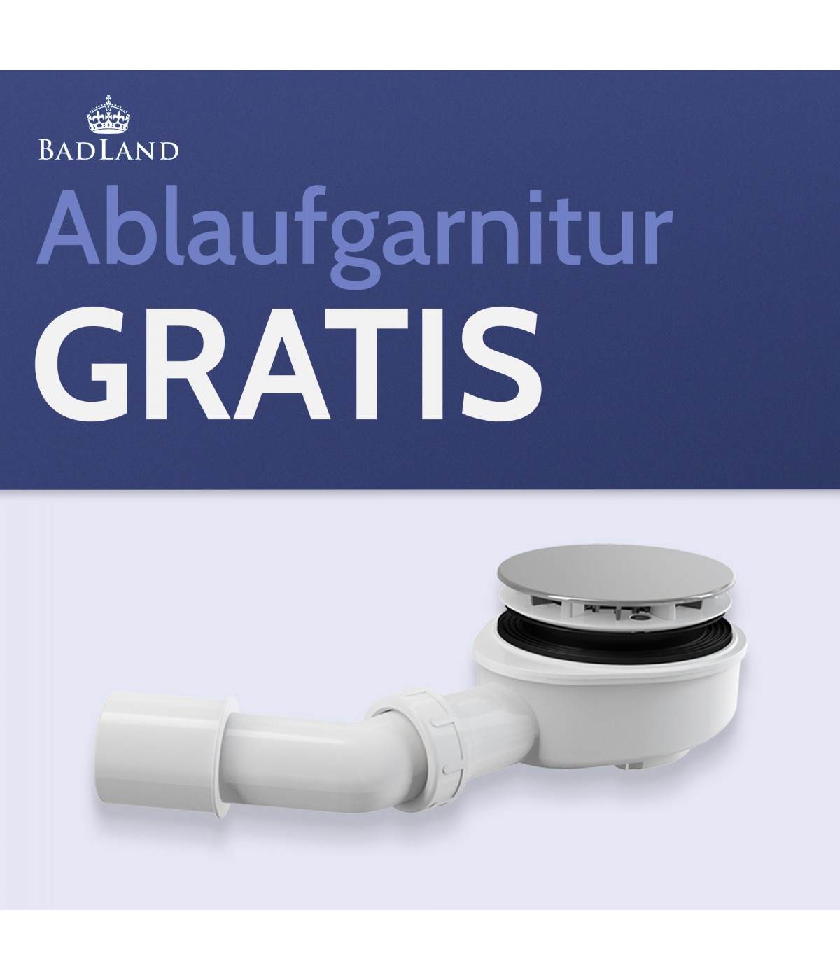 DUSCHWANNE QUADRATISCH 100x100 GEOSA Ablaufgarnitur GRATIS !