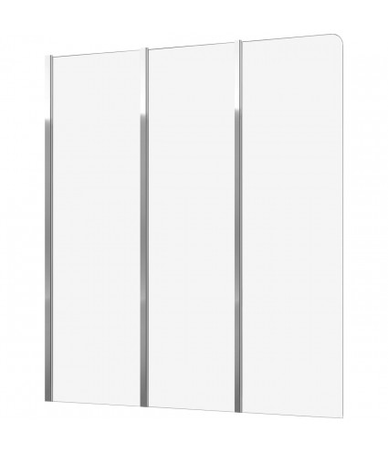 Badewannenabtrennung 3-teilig 120x140 AGAT Glas 5 mm