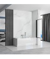 Badewannenabtrennung 1-teilig 80x140 LAGOS Glas 5 mm