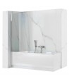 Badewannenabtrennung 1-teilig 70x140 TOPAZ Glas 5 mm