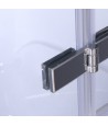 Badewannenabtrennung 3-teilig 120x140 Glas 5 mm