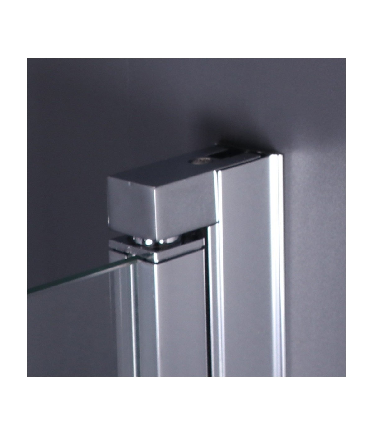 Badewannenabtrennung 3-teilig 120x140 Glas 5 mm