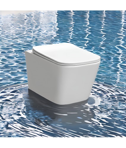 WC-Toilette SLIM Soft-Close TINOS Weiß