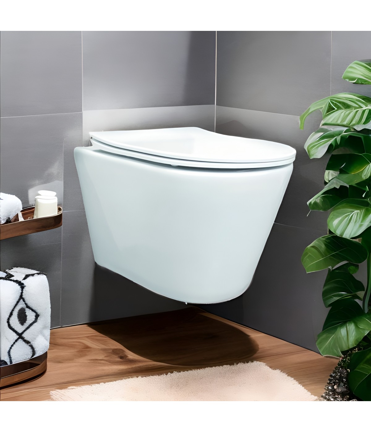 WC-Toilette SLIM Soft-Close MILOS Weiß