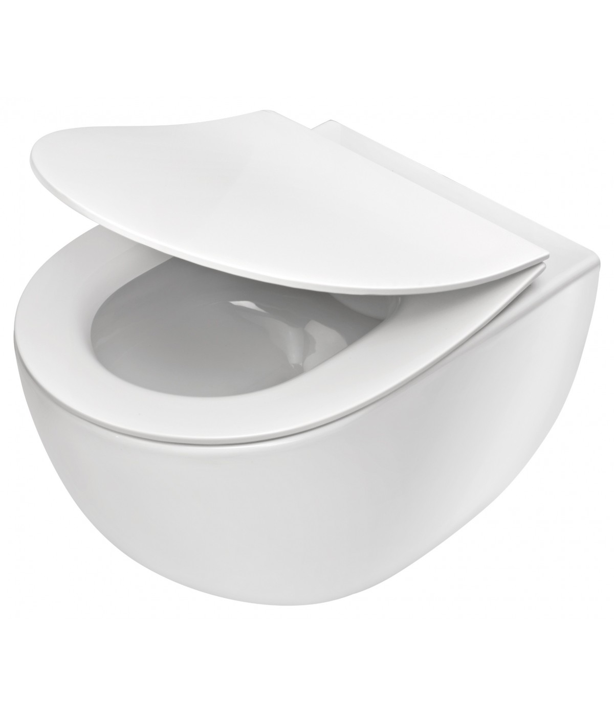 WC-Toilette SLIM Soft-Close PEONIA Weiß