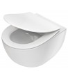 WC-Toilette SLIM Soft-Close PEONIA Weiß