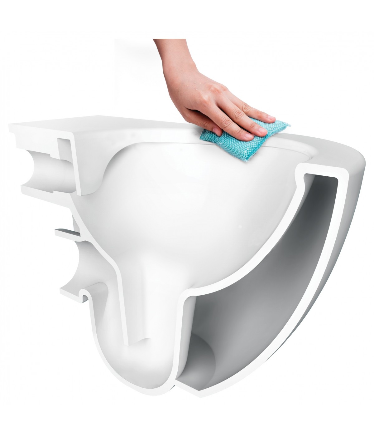 WC-Toilette SLIM Soft-Close PEONIA Weiß