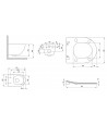 WC-Toilette SLIM Soft-Close PEONIA Weiß