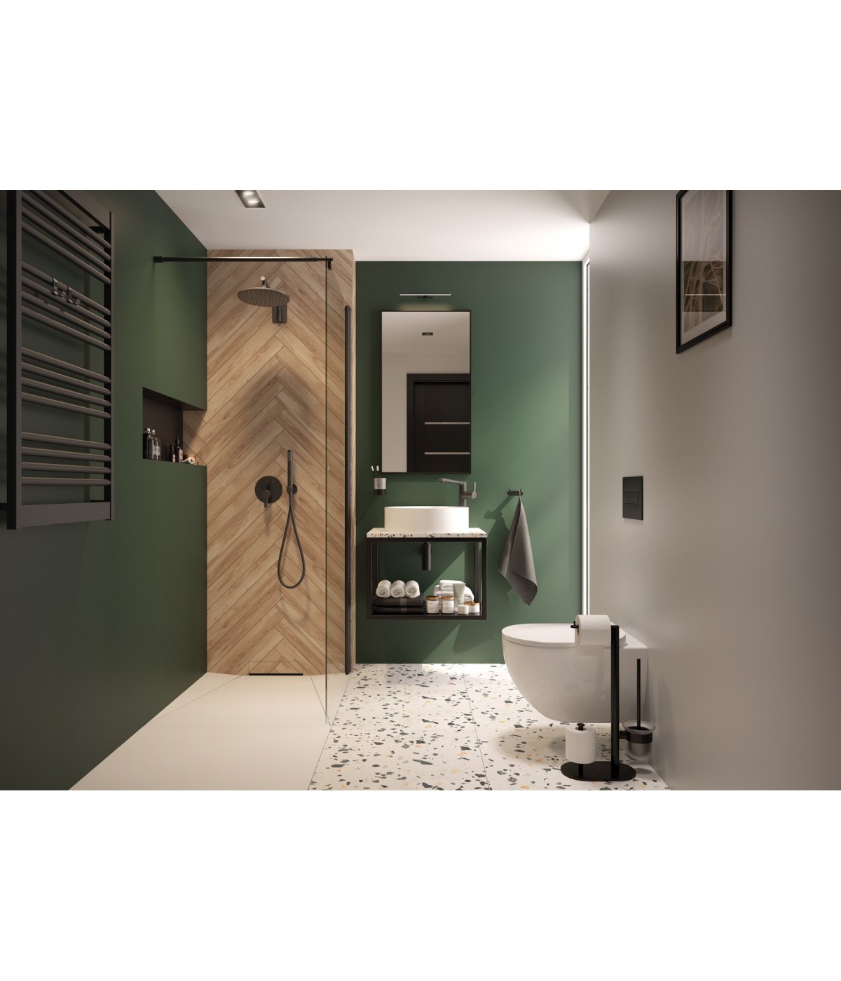 WC-Toilette SLIM Soft-Close PEONIA Weiß