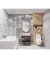 WC-Toilette SLIM Soft-Close PEONIA Weiß