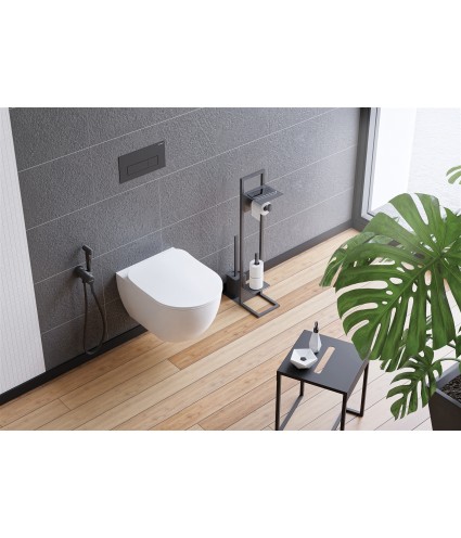 WC-Toilette SLIM Soft-Close PEONIA Weiß