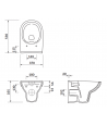 WC-Toilette SLIM Soft-Close CITY-CLEANON Weiß